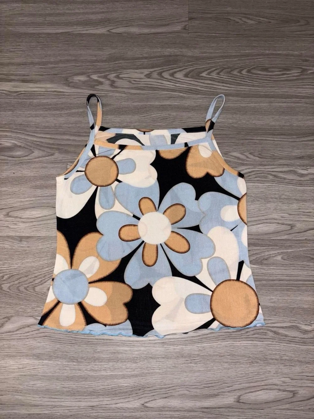 Vintage Floral Print Tank Top